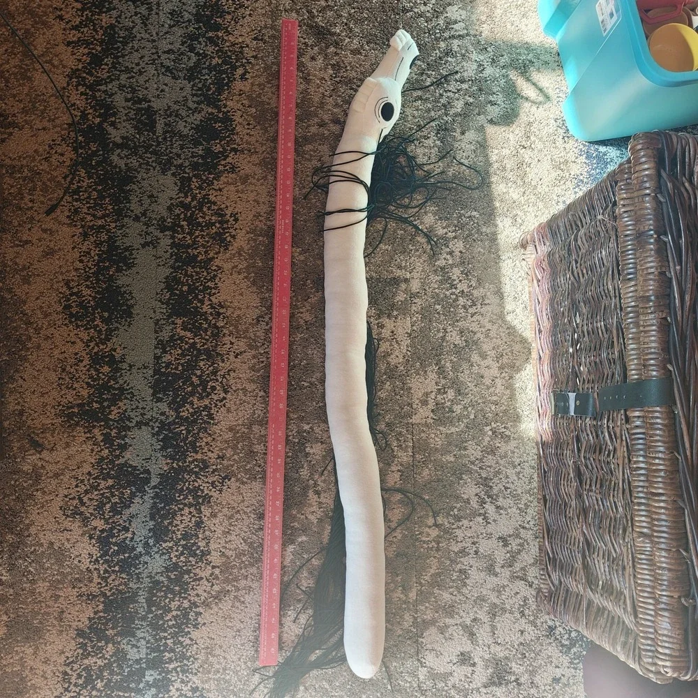 Long‎ Horse 51" Plush Internet Urban Legend Trevor Handerson White w/ Hair - Picture 4 of 5